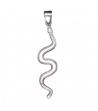 PE001472 Sterling Silver Pendant Snake Genuine Solid Hallmarked 925 Empressjewellery